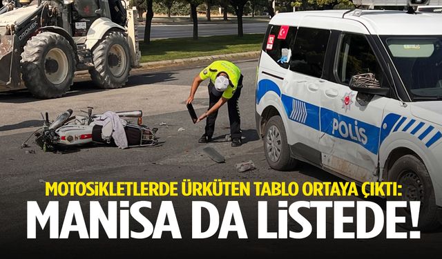 Motosikletlerde ürküten tablo ortaya çıktı: Manisa da listede!