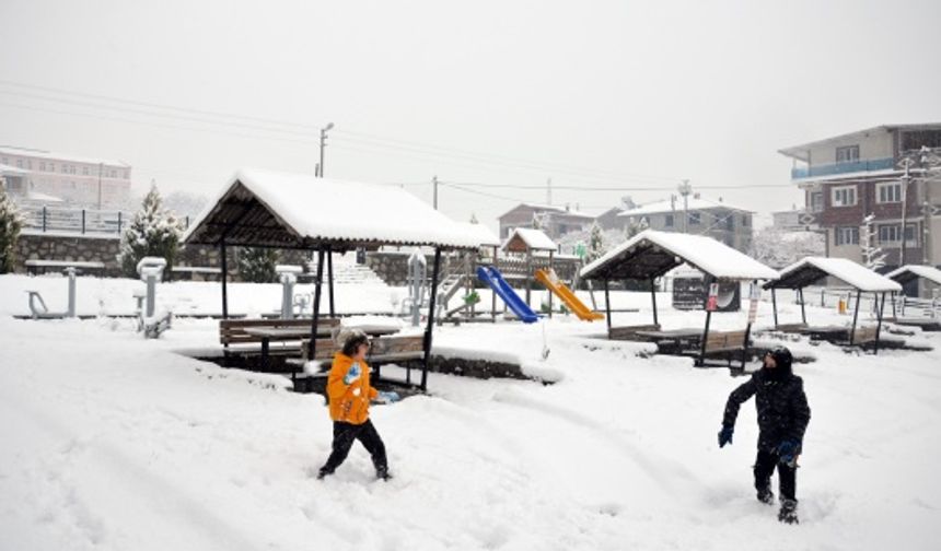 Manisa'da kar manzaraları!