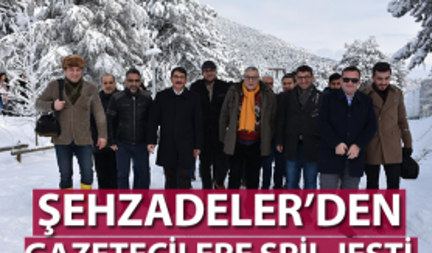 Şehzadeler Belediyesi gazetecileri Spil'de ağırladı 