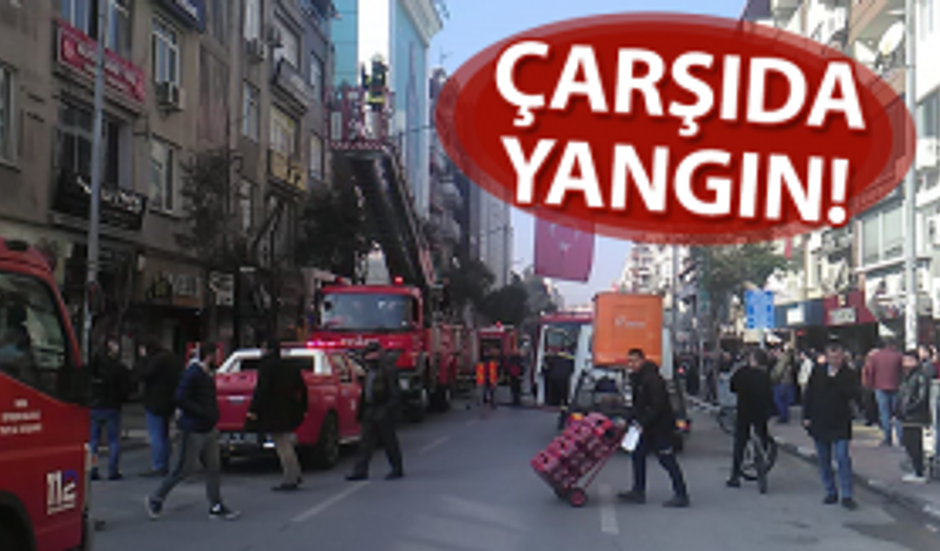 Çarşıda yangın paniği!