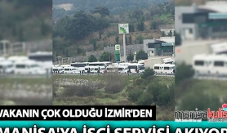 Manisa-İzmir yolunda trafik kilit