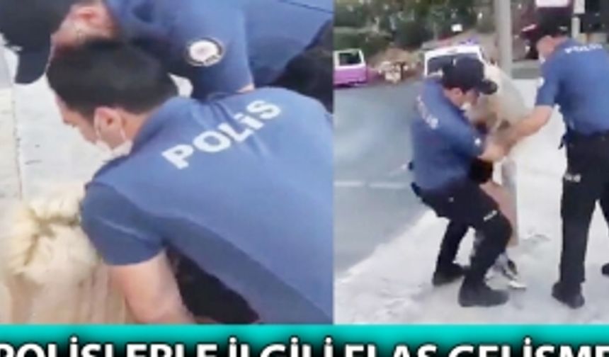 Maske takmayan kadını karga tulumba gözaltına almışlardı