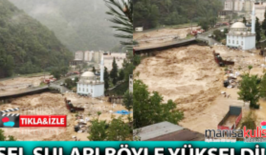 Borçka'da sel ve heyelan