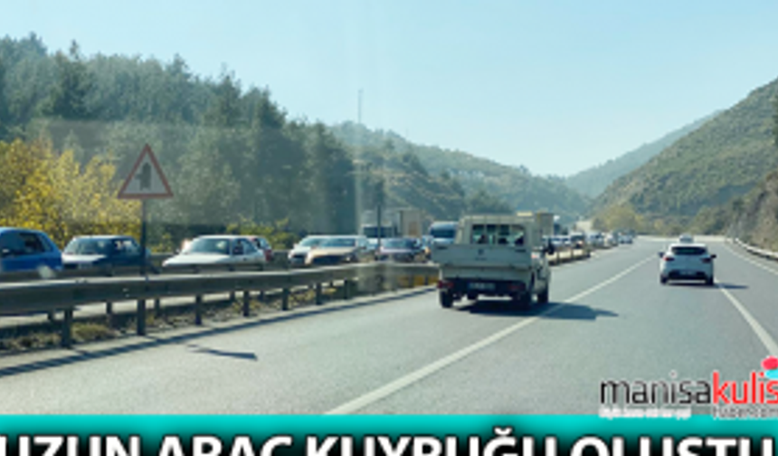 Manisa-İzmir yolunda trafik felç oldu