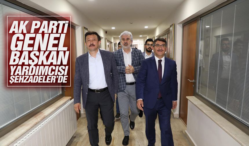 Çelik, AK Parti Genel Başkan Yardımcısı Hamza Dağ'ı ağırladı