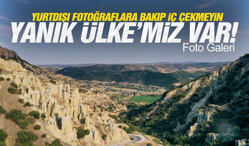 Manisa'daki "Yanık Ülke" FPV dron ile görüntülendi