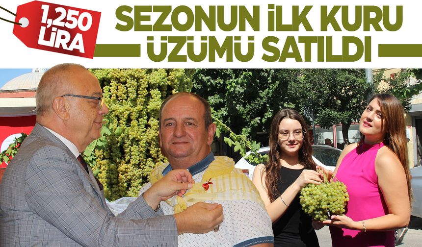 Bol kazançlar olsun... İlk üzüm satıldı