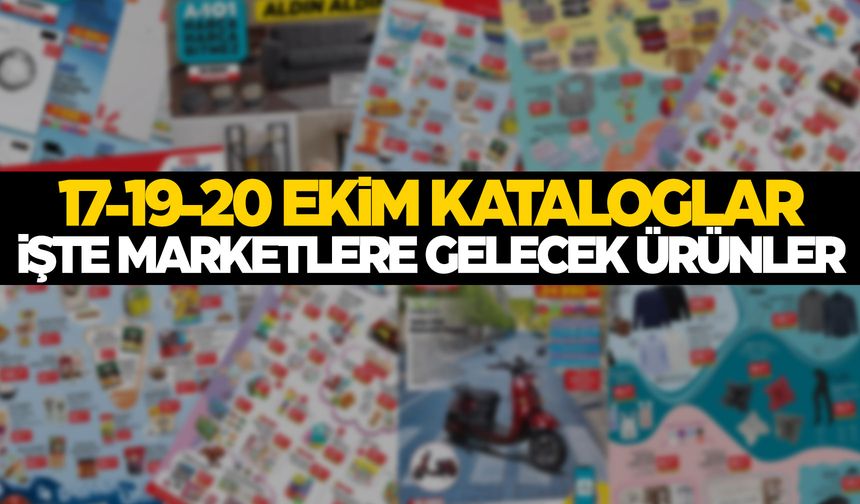 17-19-20 Ekim BİM ve A101 aktüel ürünler listesi