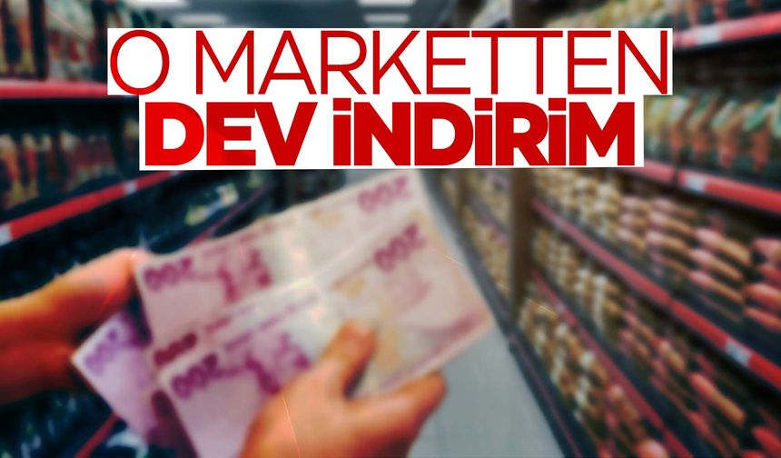 İndirimi gören herkes o markete akın edecek!