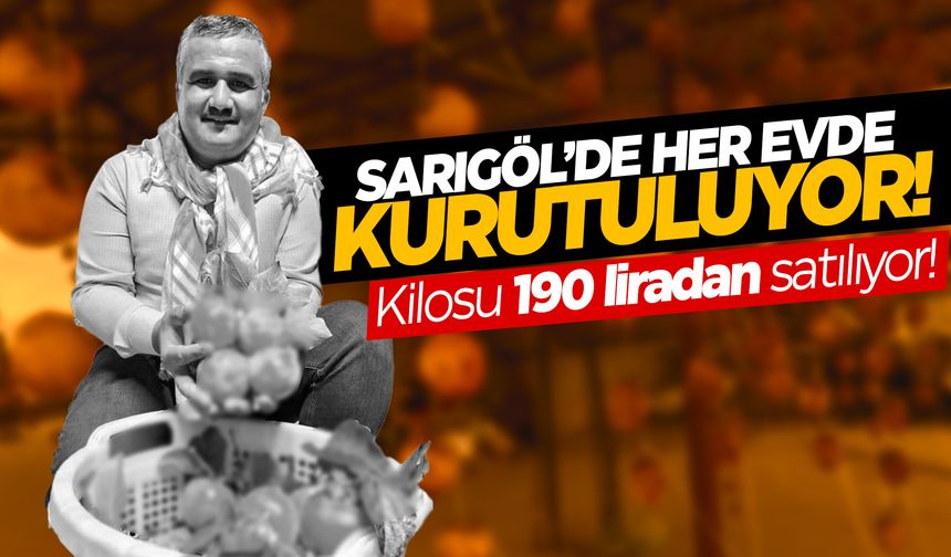 Manisa Sarıgöl'de hasat başladı! Her evde kurutuluyor... Kilosu 190 TL