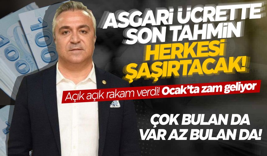 Asgari ücrete yapılacak zammı açıkladı! İşte çok konuşulacak rakam!