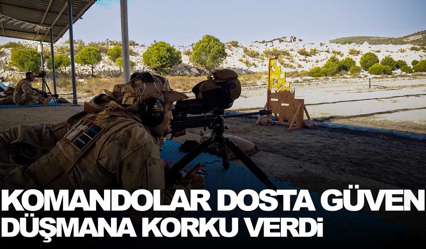 İzmir’de jandarma komando okulunda keskin nişancılar göz doldurdu