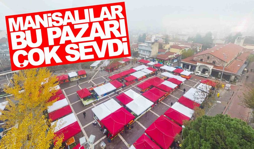 Manisalılar burayı çok sevdi… Salı Pazarı’na ilgi yoğun!