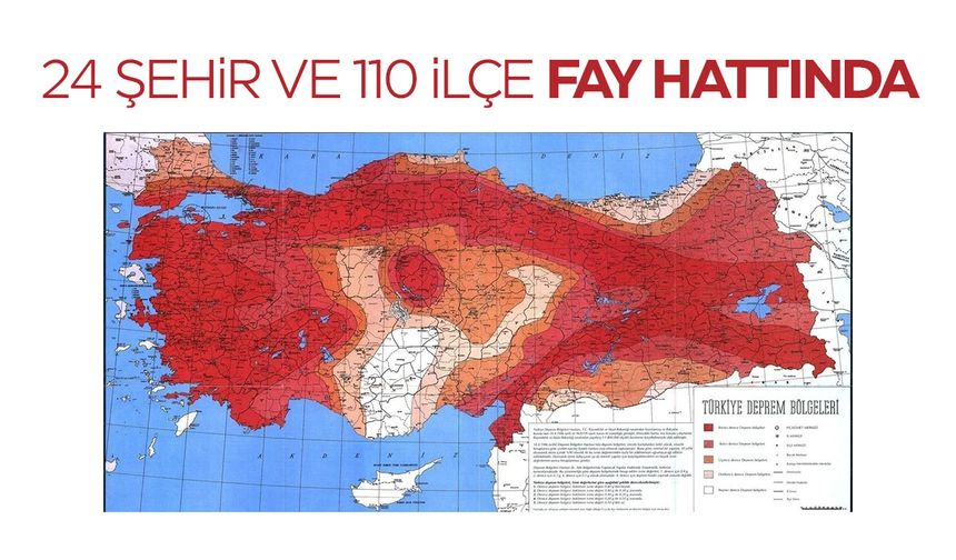 Şehir merkezinden fay hattı geçen iller