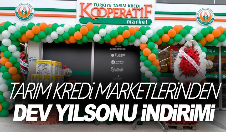 Tarım Kredi Kooperatifinden bomba yılsonu indirimi