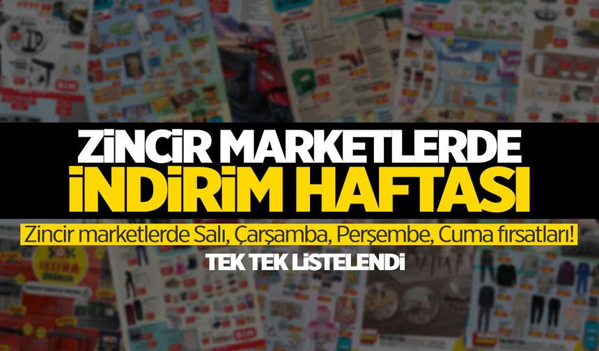 BİM, A-101 ve ŞOK marketlerin aktüel ürün kataloğu açıklandı! İndirim haftası...