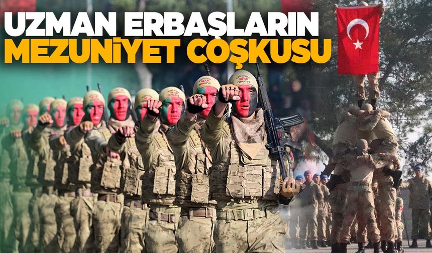 Kırkağaç’ta uzman erbaşların mezuniyet coşkusu