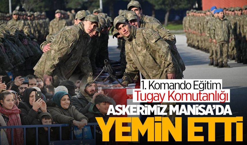 Manisa 1'inci Komando Eğitim Tugay Komutanlığı'nda yemin töreni | Manisa Komando Yemin Töreninden kareler