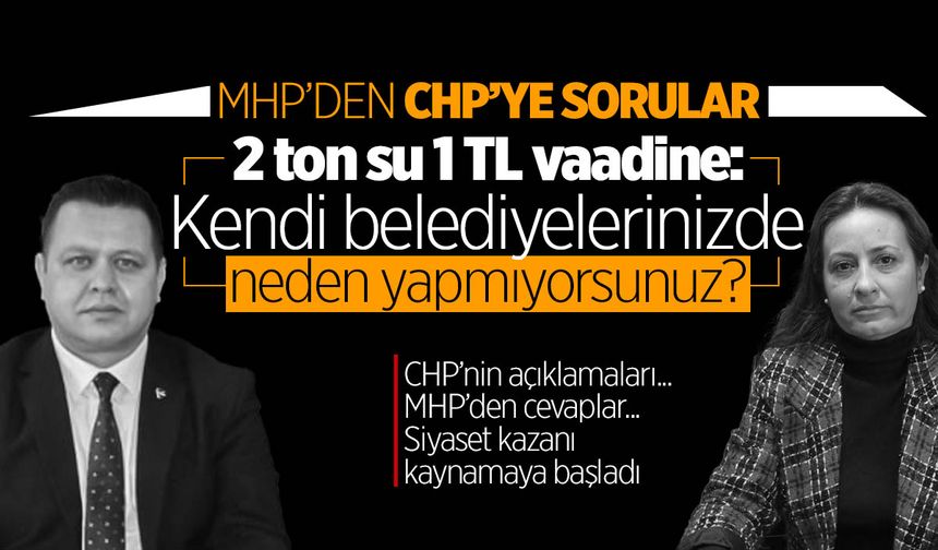 MHP'li Tosuner'den CHP'ye sert tepki
