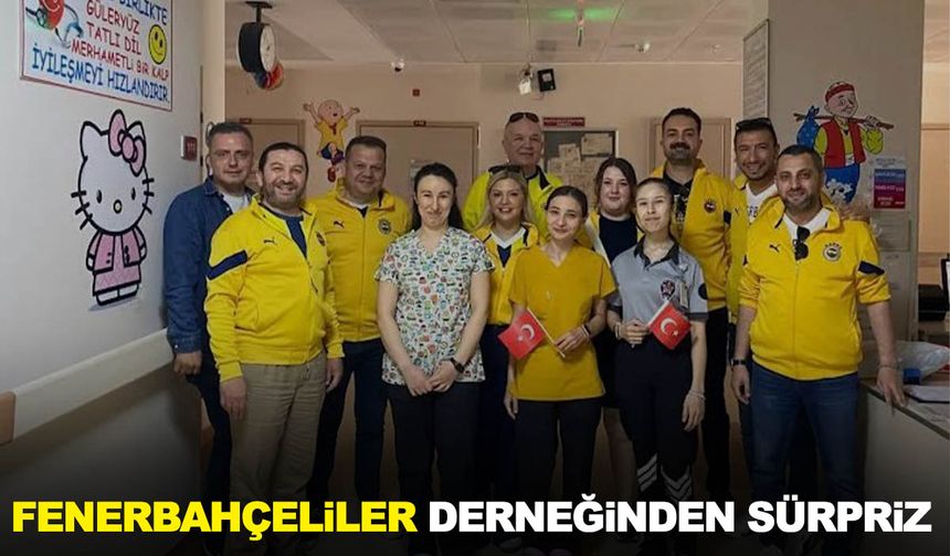 Alaşehir Fenerbahçeliler Derneği’nden hastanedeki çocuklara sürpriz