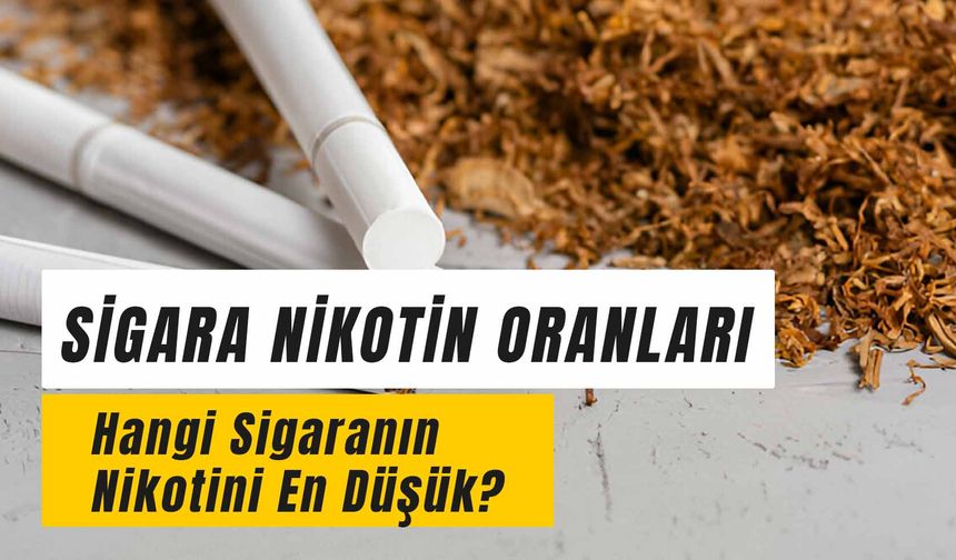 Sigara Nikotin Oranları: Nikotini En Yüksek ve En Az Olan Sigara Hangisi?