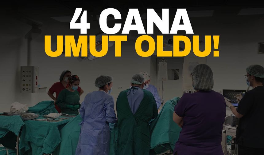 Manisa’da beyin ölümü gerçekleşen hasta 4 kişiye umut oldu