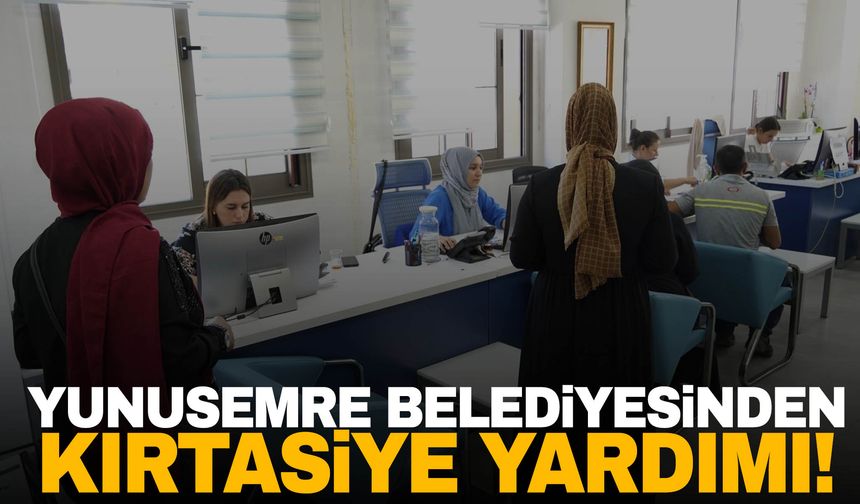 Yunusemre Belediyesinden ihtiyaç sahiplerine kırtasiye yardımı