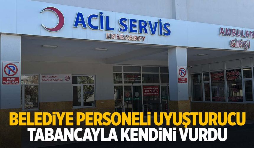 Belediye personeli uyuşturucu tabancayla kendini vurdu