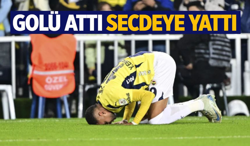 En-Nesyri, Bodrum FK'ya attığı gol sonrası secdeye gitti