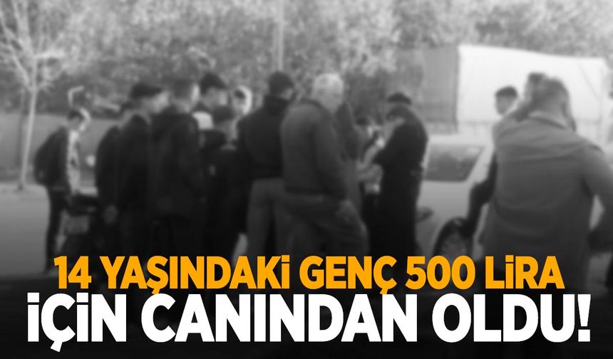 14 yaşındaki genç ‘500 TL’ için canından oldu!