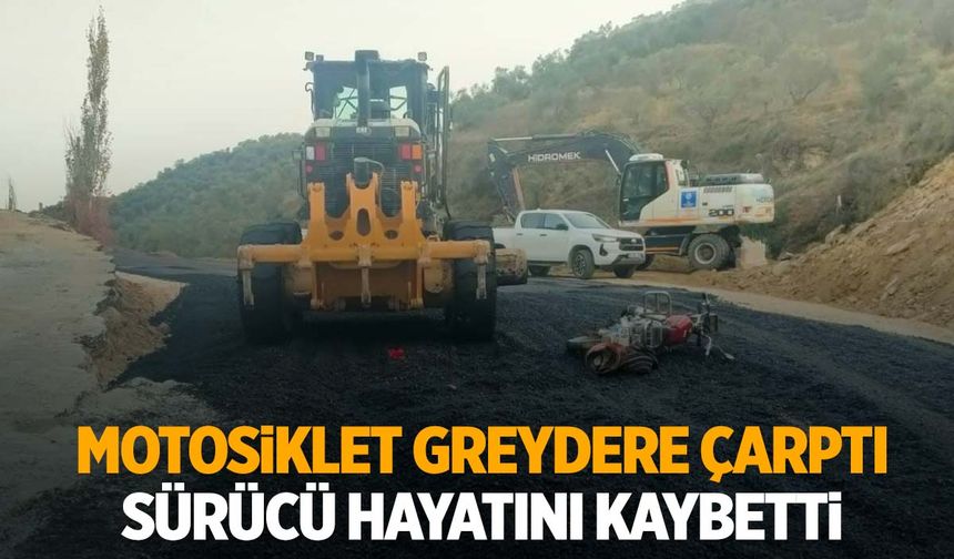 Ege’de motosikletlinin acı sonu! Greydere çarptı…