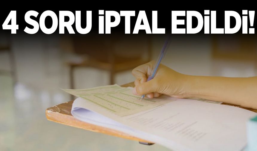 KPSS'de 4 soru, iptal edildi!