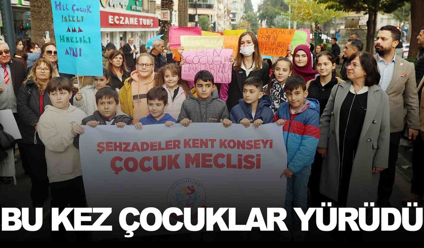 Manisa’da ‘Çocuk Hakları’ yürüyüşü