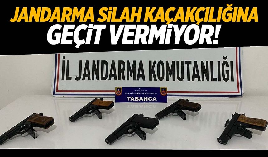 Manisa’da silah kaçakçılığına jandarma darbesi!