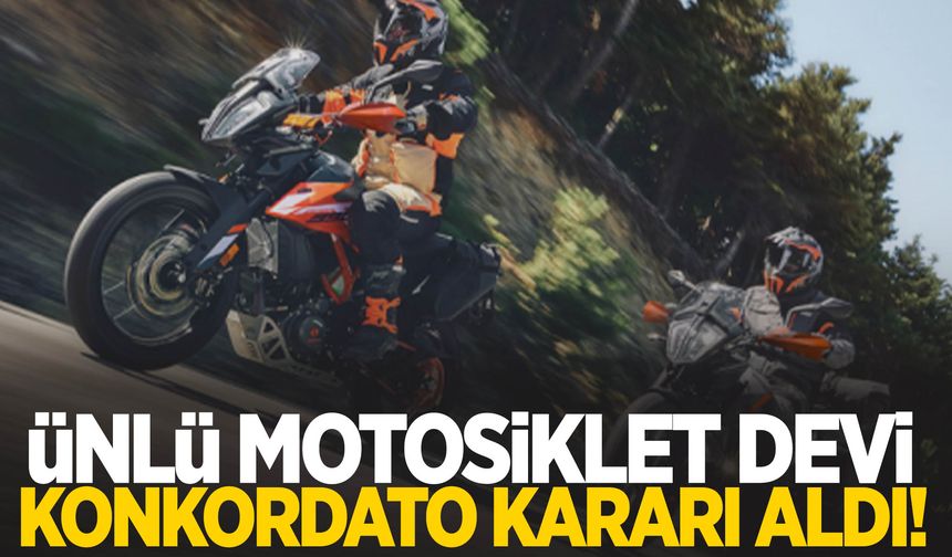 Motosiklet devi konkordato kararı aldı!