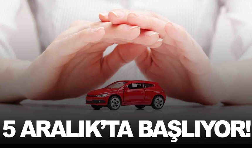 Zorunlu trafik sigortasında yeni düzenleme: 5 Aralık’ta başlıyor!