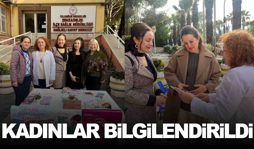 Manisa’da normal doğumu teşvik için stant açıldı