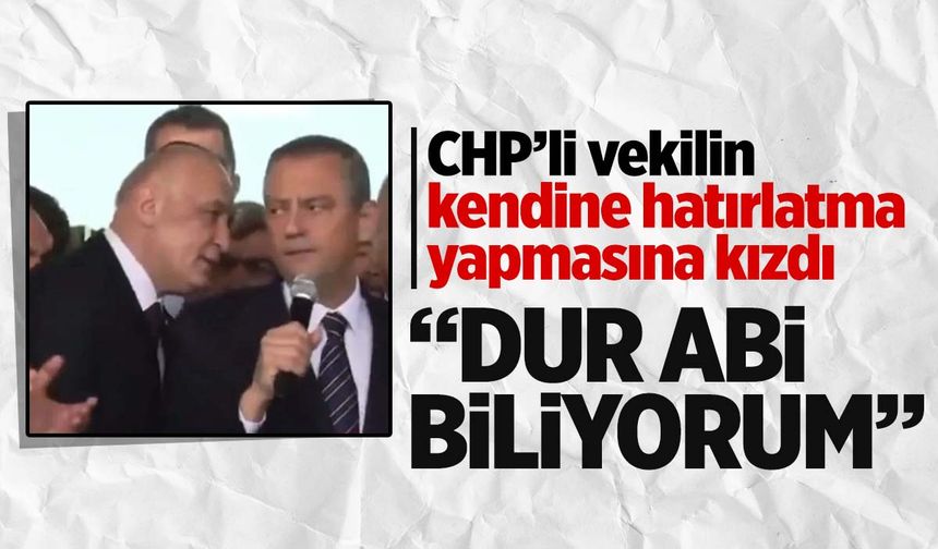 Özgür Özel kulağına fısıldayan vekile sinirlendi: “Dur abi, biliyorum”