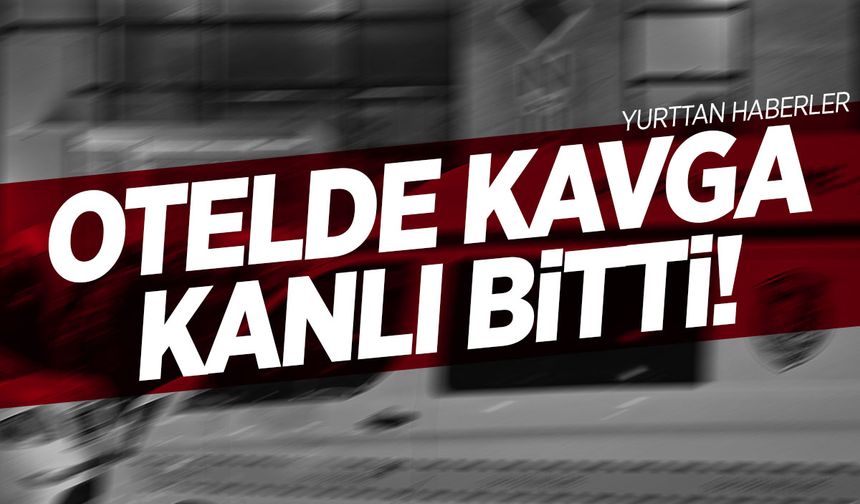 Otelde kanlı hesaplaşma… Husumetlisini vurduktan sonra yaşamına son verdi!