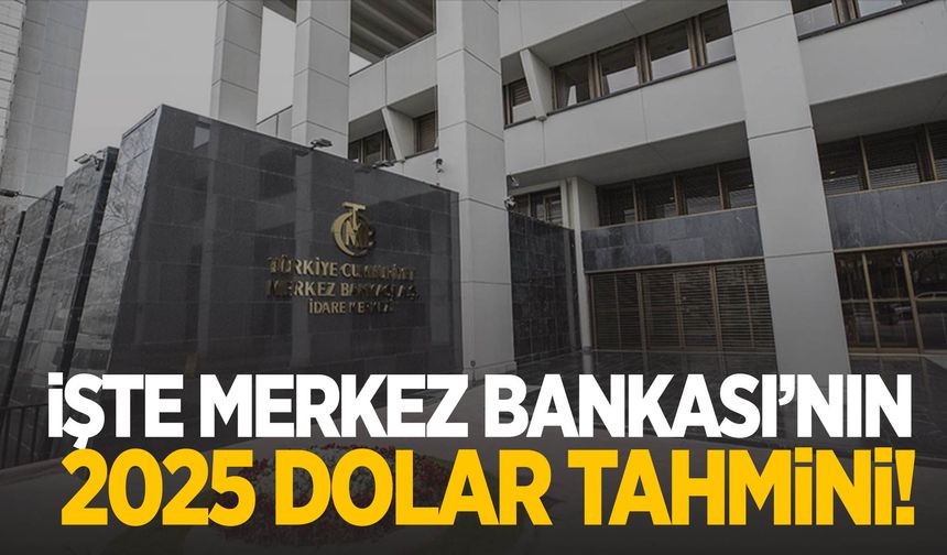 Merkez Bankası 2025 yılı dolar tahmini