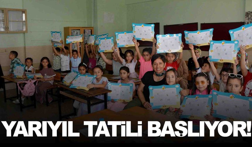 Yarıyıl tatili başlıyor: 255 bin öğrenci karne alacak