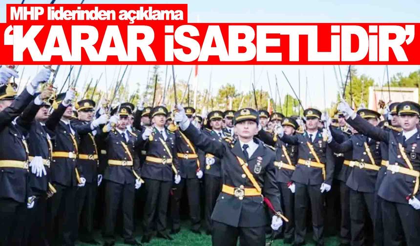 MHP lideri Bahçeli’den ‘Teğmenler’ açıklaması!