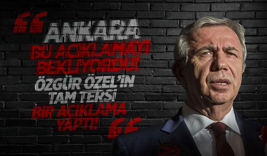 Özgür Özel belirleyeceğiz demişti! Mansur Yavaş açıklama yaptı