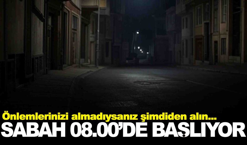 Pazar sabah 08.00’de başlıyor… 23 Mart 2025 Pazar Manisa Elektrik Kesintisi!