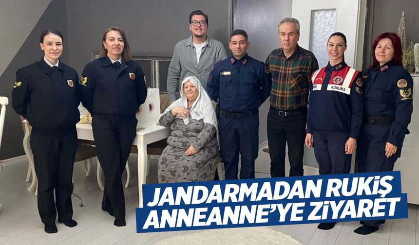 Manisa’da jandarmadan fenomen anneanneye ziyaret!