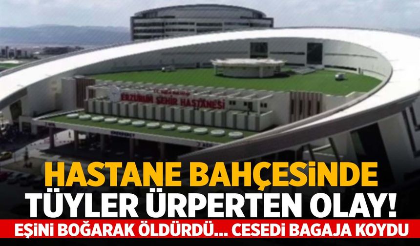 Hastane bahçesinde tüyler ürperten olay: Önce eşini öldürdü sonra intihara kalkıştı!