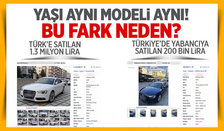 İkinci elde yabancı ve yerli plaka arasındaki fiyat farkı dikkat çekiyor