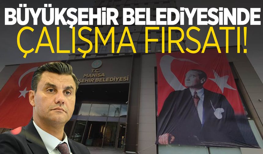 Büyükşehir belediyesinde alım var! Birimler belli oldu!
