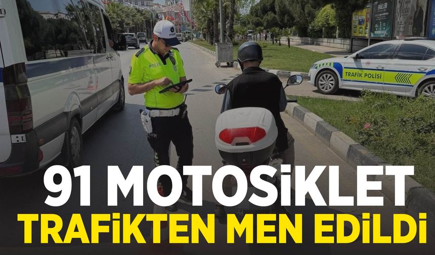 Manisa’da motosiklet operasyonu!