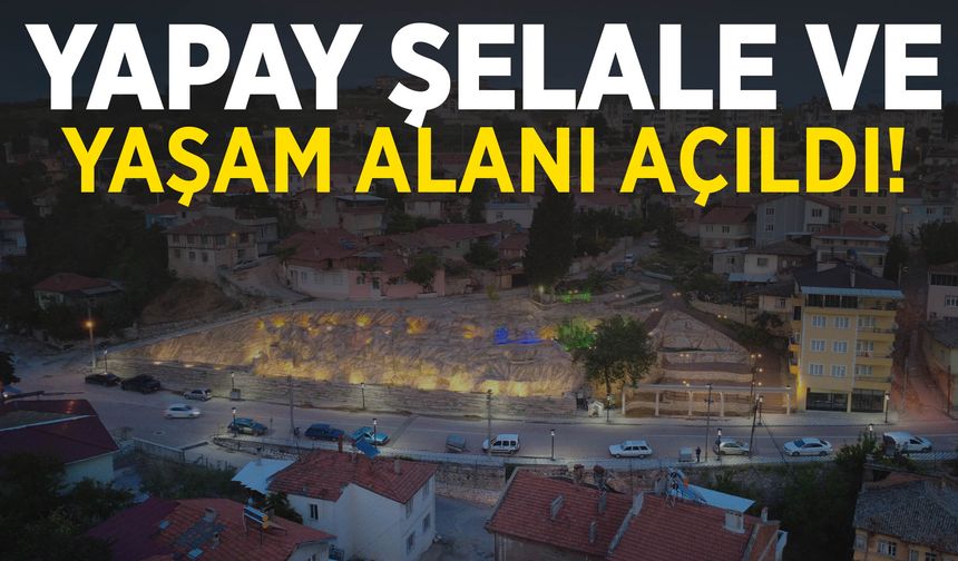 Manisa’da şehrin ortasına yapay şelale ve yaşam alanı açıldı!